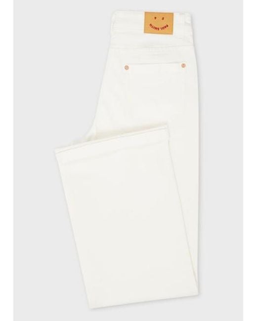Paul Smith White Wide Leg Jeans