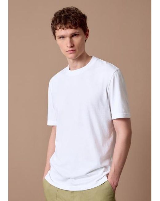 Paul Smith White Heavy Weight Cotton T-Shirt for men