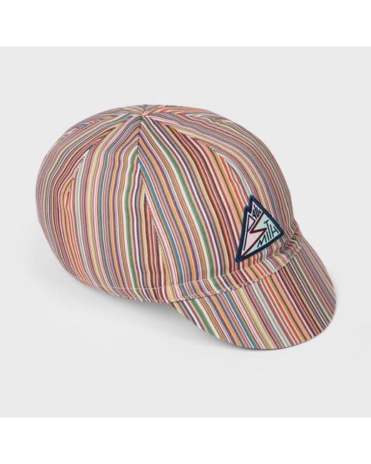 Paul Smith Multicolor 'Signature Stripe' Cycling Cap for men
