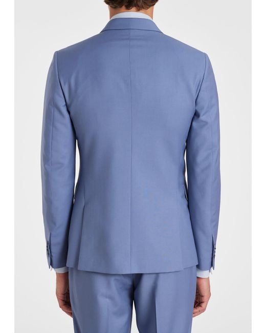 Paul Smith The Kensington - Slim-fit Cornflower Blue Wool-mohair Suit for men
