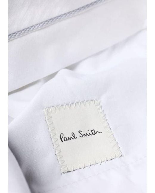 Paul Smith Black Wool Hopsack Tailored Trousers