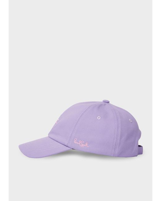 Paul Smith Purple Lilac Washed Cotton Cap