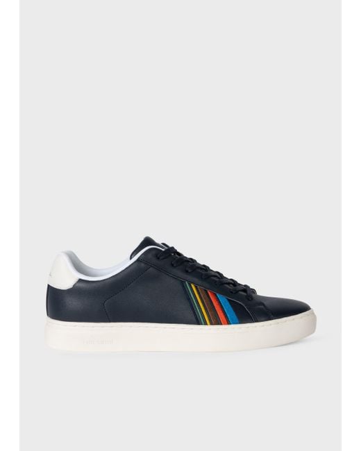 Paul Smith Blue Mens Shoe Rex Navy Embroidery
