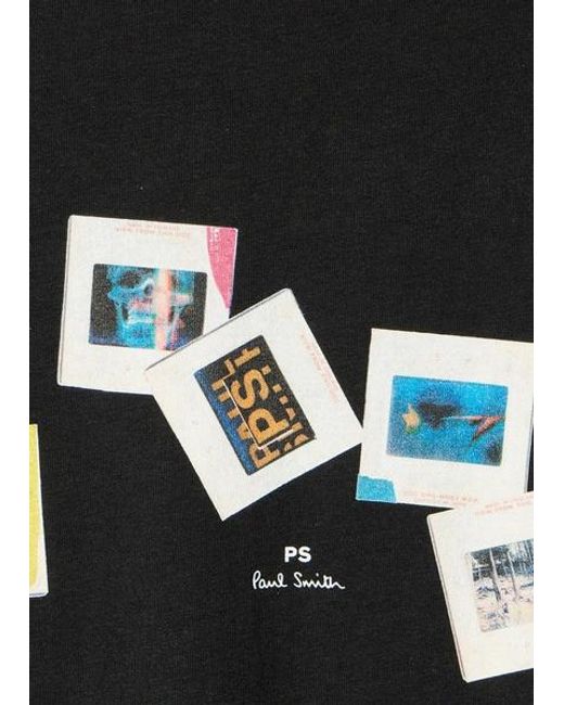 Paul Smith Black 'Slides' T-Shirt for men