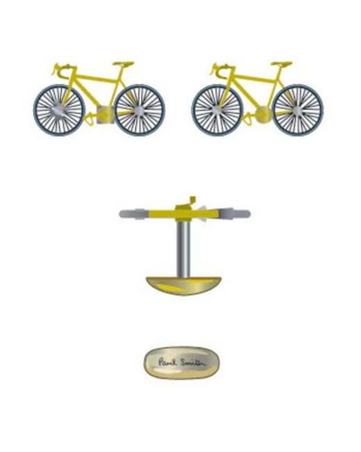 Paul Smith Natural Racing Bicycle Cufflinks for men