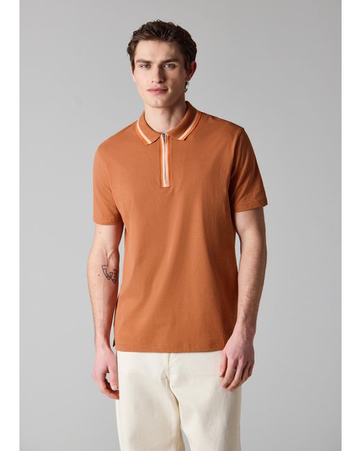 Paul Smith Multicolor Contrast Tipping Zip Polo Shirt for men