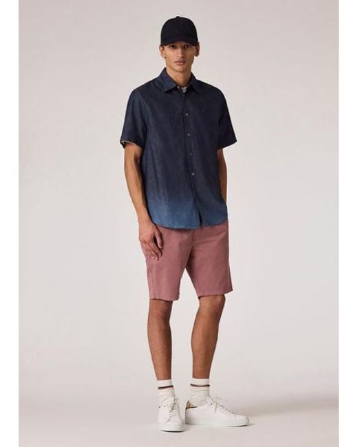 Paul Smith Pink Organic Cotton-Stretch Shorts for men