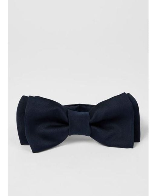 Paul Smith Blue Pre-Tied Satin Bow Tie for men