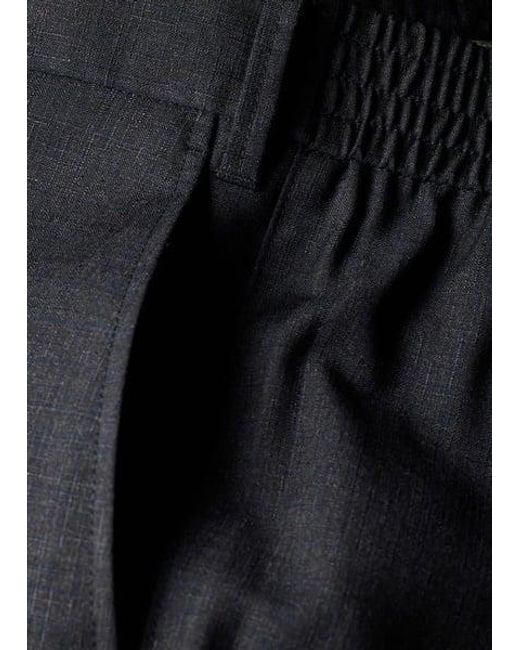 Paul Smith Blue Shadow Check Wool Trousers for men