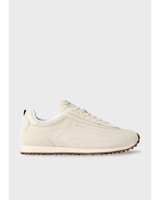 Paul Smith Natural Cream Suede 'Haskell' Trainers for men