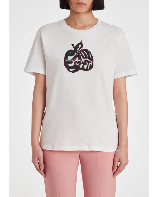 Paul Smith White Womens Apple T-shirt