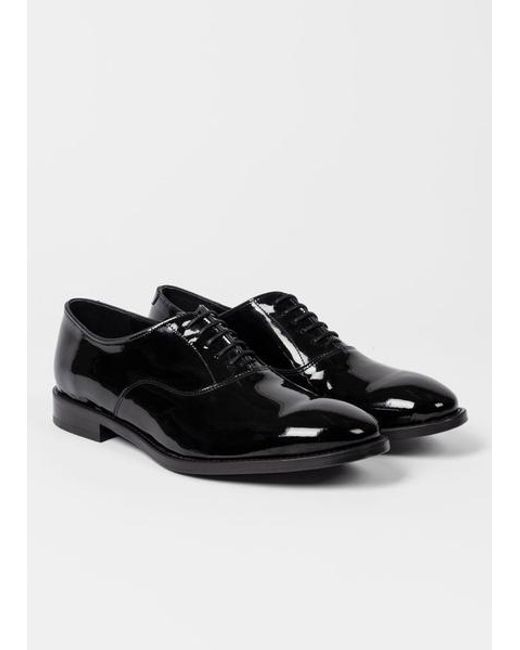 Paul Smith Black Patent Leather 'Grant' Shoes for men