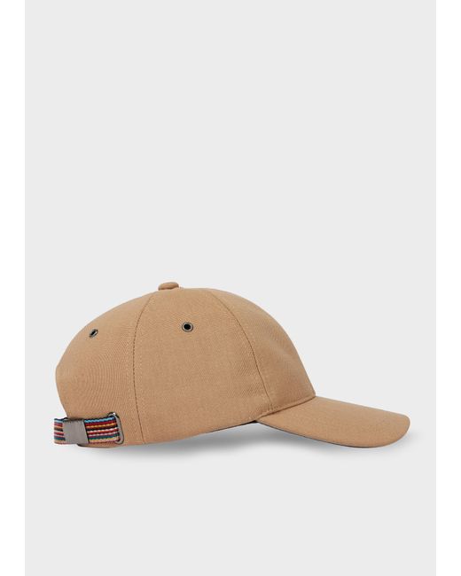 Paul Smith Natural Wool Baseball Cap for men