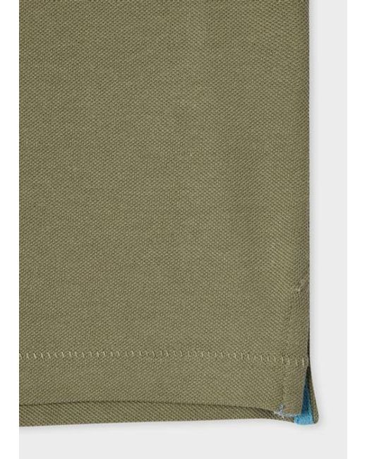 Paul Smith Green Organic Cotton Zebra Polo Shirt for men
