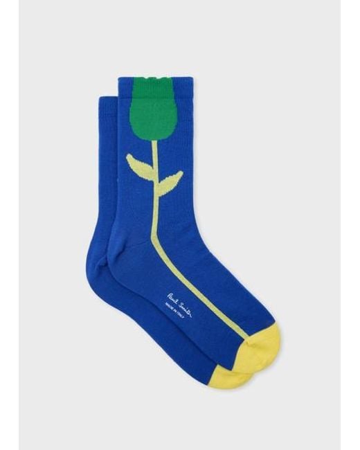 Paul Smith Blue 'Tulip' Socks