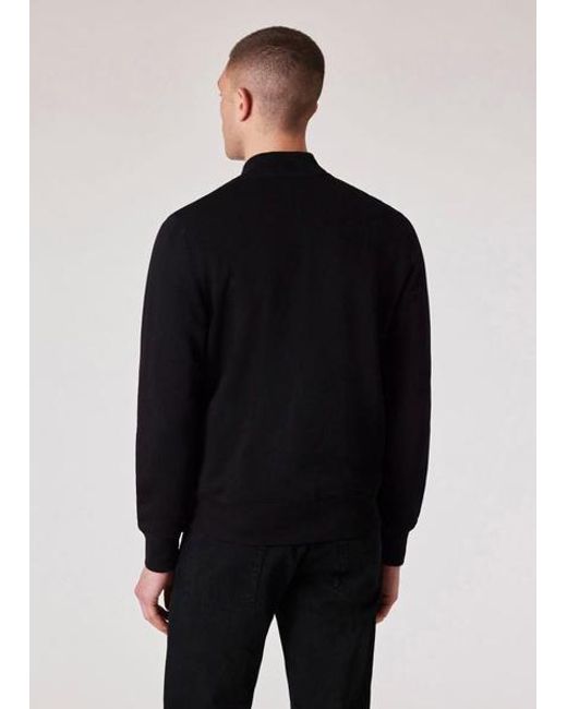 Paul Smith Black Mens Reg Fit Zip Bomber Zebra for men