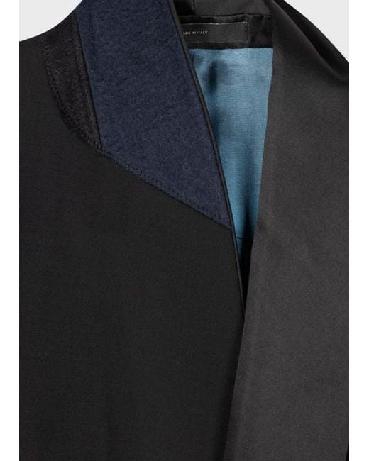 Paul Smith Black Tailored-Fit Wool-Mohair Evening Blazer for men