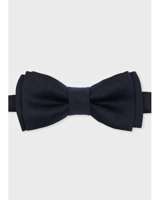 Paul Smith Blue Pre-Tied Satin Bow Tie for men