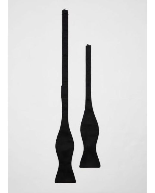 Paul Smith Black Plain Satin Bow Tie for men
