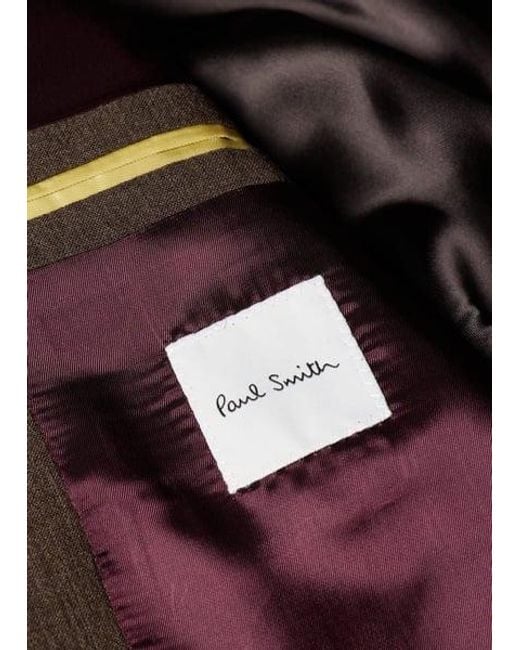 Paul Smith Purple Crepe Viscose-Wool Four-Pocket Blazer for men