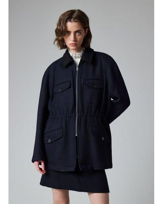 Paul Smith Blue Wool Field Jacket