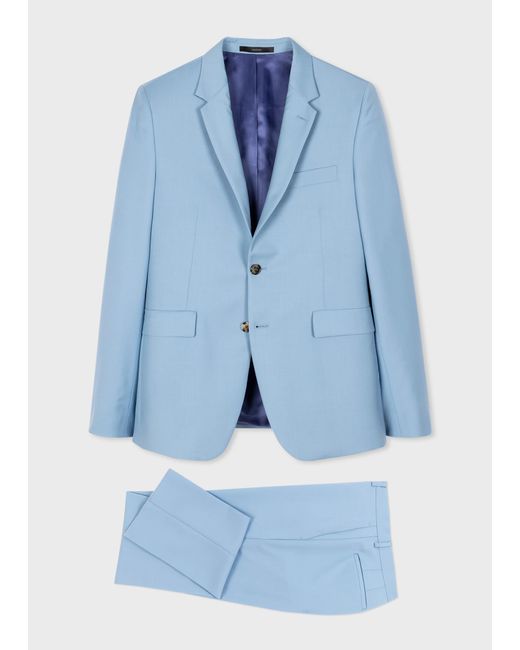 Paul Smith Blue Mens Slim Fit 2btn Suit for men