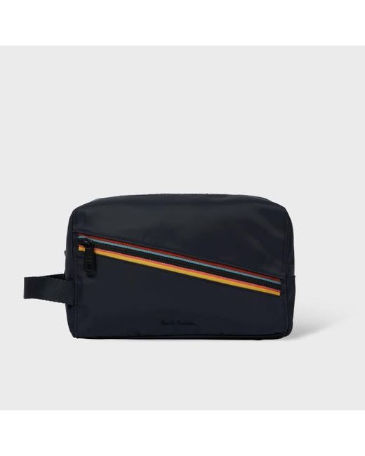 Paul Smith Blue 'Artist Stripe' Washbag for men