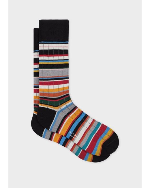 Paul Smith White Ribbed Socks for men