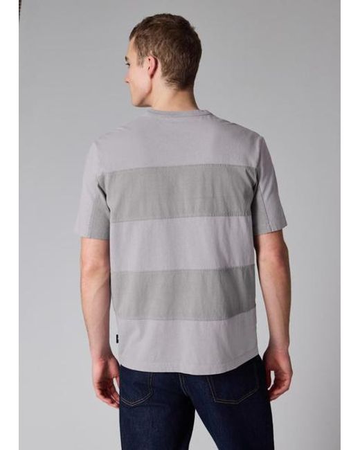 Paul Smith Gray Block Stripe T-Shirt for men