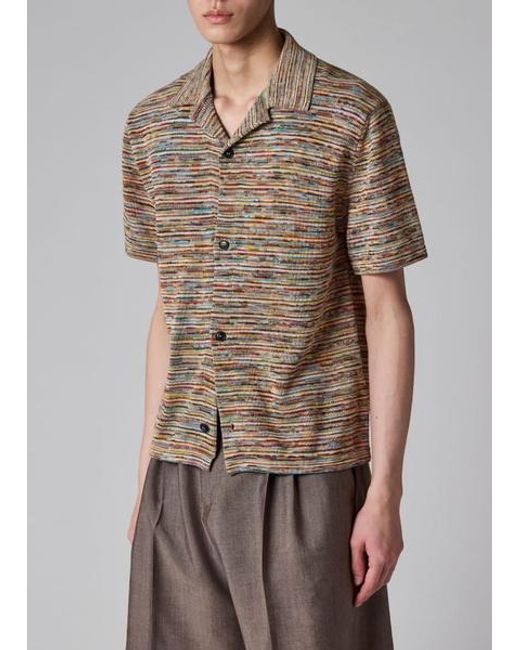 Paul Smith Multicolor Knitted Cotton Shirt for men