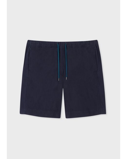 PS by Paul Smith Navy Cotton Drawstring-waist Shorts Blue for men