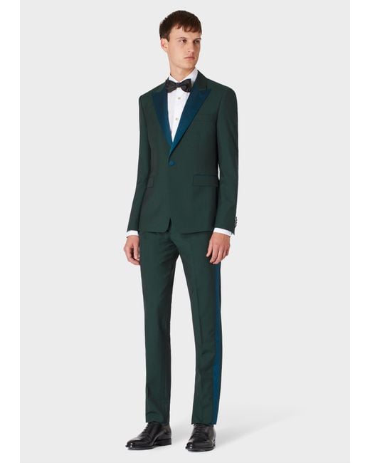 Slim-fit Emerald Green Wool-mohair Evening Suit for Kuwait Ubuy