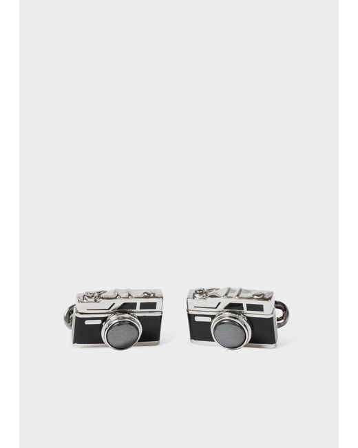 Paul Smith Metallic 'Camera' Cufflinks for men