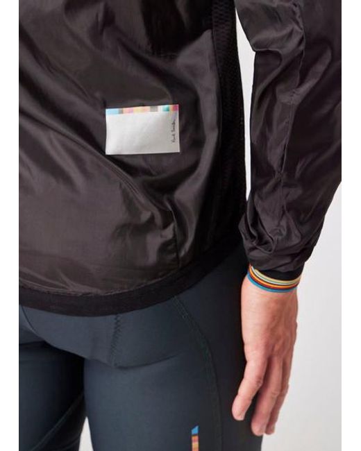 Paul Smith Black Packable Cycling Wind Jacket for men