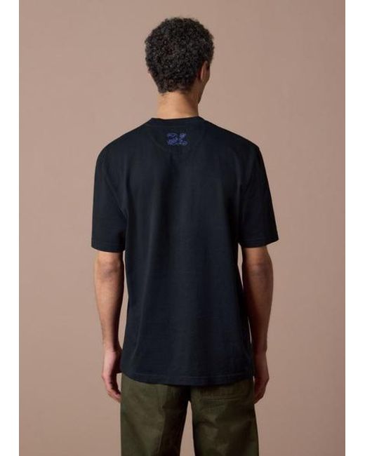 Paul Smith Blue Heavy Weight Cotton T-Shirt for men