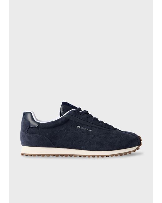 Paul Smith Blue Suede 'Haskell' Trainers for men