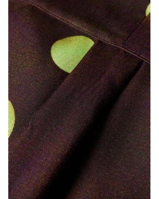 Paul Smith Brown Regular-Fit 'Pears And Polka Dot' Lyocell Shirt for men