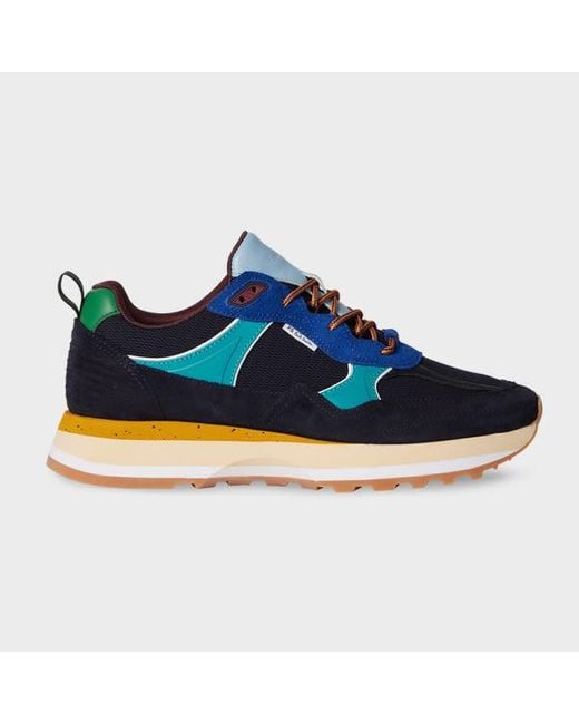 Paul Smith Blue Dark Suede 'Banks' Trainers for men