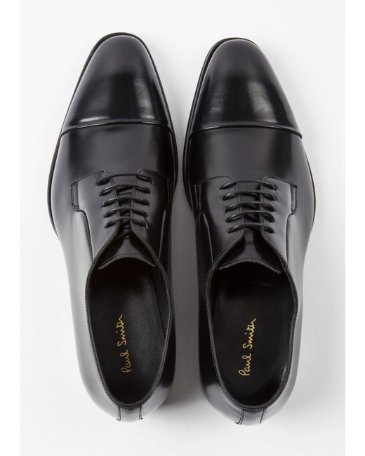 Paul Smith Men's Black Leather 'spencer' Derby Shoes for Men - Save 37% ...