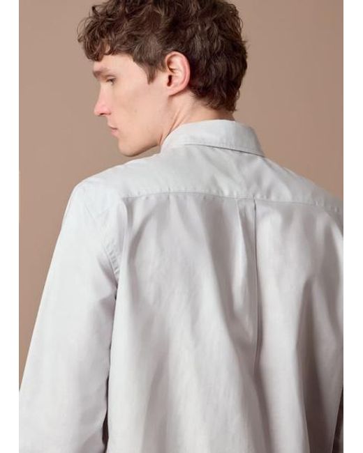 Paul Smith Gray Oxford Cotton Shirt for men