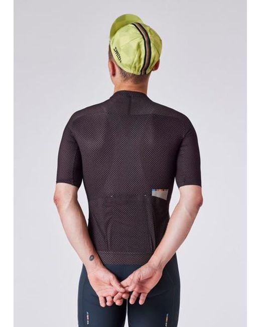 Paul Smith Gray Mini Checkerboard Race Cycling Jersey for men