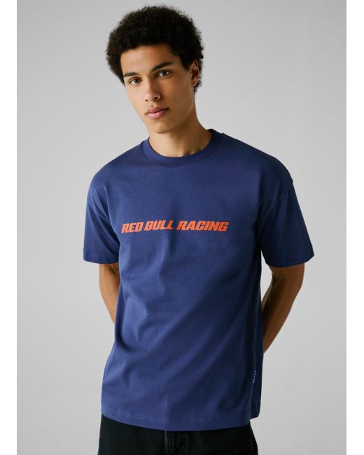 Camiseta espalda estampada fit loose Pepe Jeans de hombre de color Blue