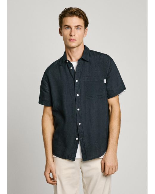 Camisa bolsillo frontal fit regular Pepe Jeans de hombre de color Blue
