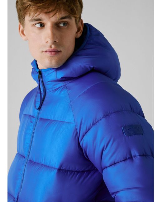 Plumífero acolchado con capucha Pepe Jeans de hombre de color Blue