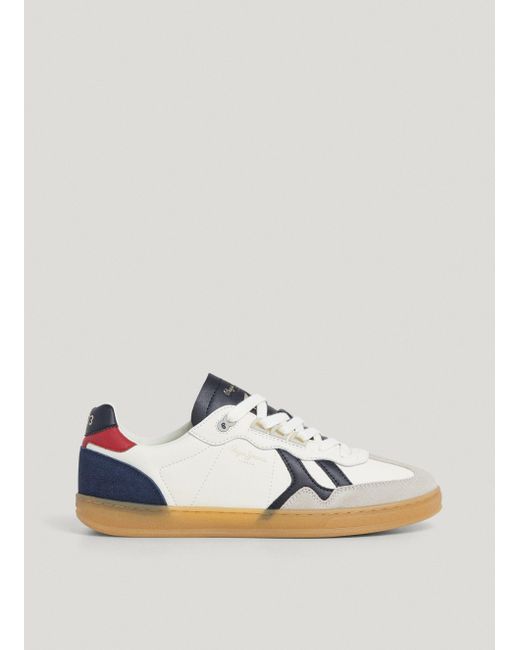 Pepe Jeans Sneakers Leder Wildleder- Ball in Multicolor für Herren