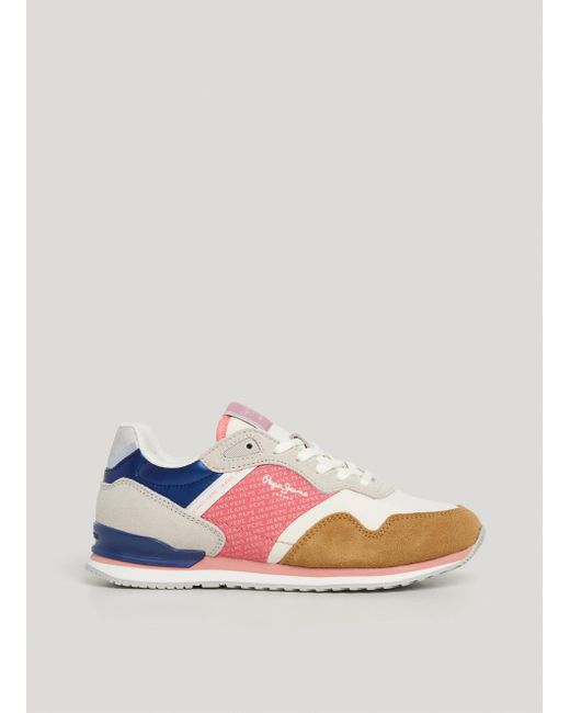 Zapatillas running logo estampado Pepe Jeans de color Multicolor
