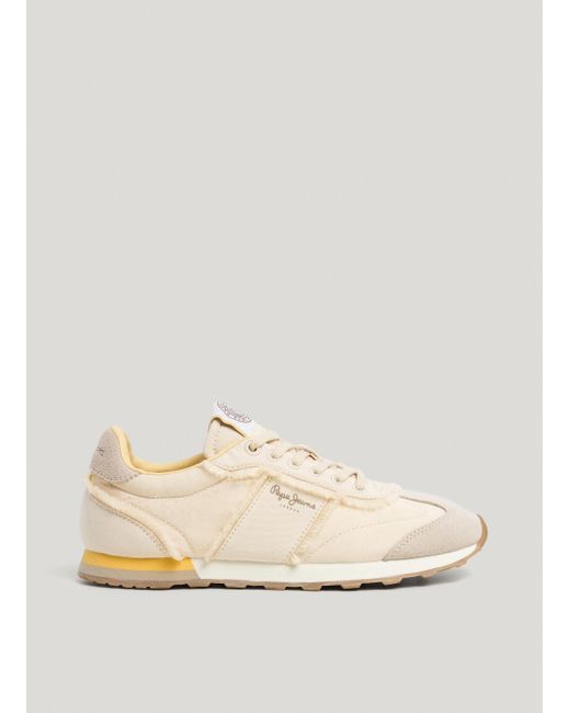 Zapatillas running sarga Pepe Jeans de color Natural