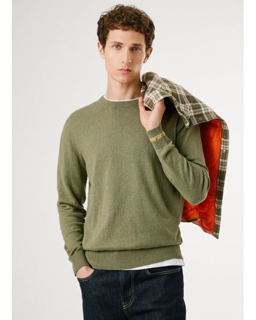 Jersey cuello redondo fit regular Pepe Jeans de hombre de color Green