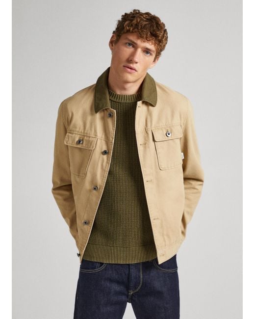 Veste multipoches coton toile homme sales