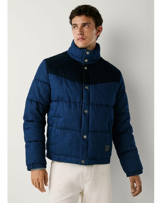 Plumífero denim fit loose Pepe Jeans de hombre de color Blue